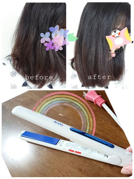 マイナスイオン ストレート カール 両用 ヘアアイロン 20mm Areti./Areti./その他ヘアアイロンを使ったクチコミ(1枚目)