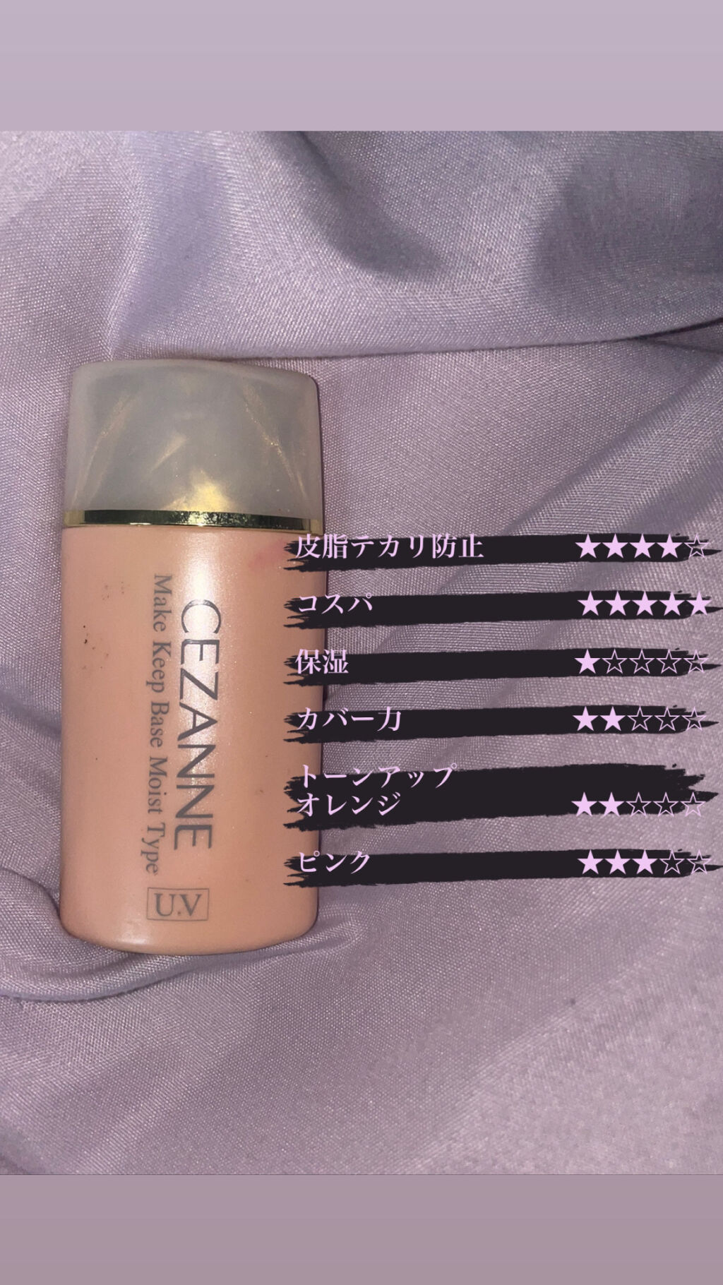 皮脂テカリ防止下地/CEZANNE/化粧下地を使ったクチコミ（2枚目）