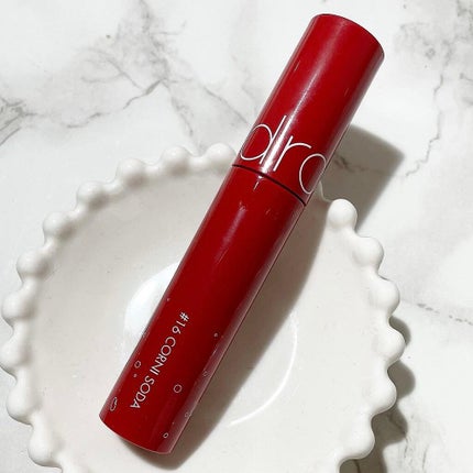 ジューシーラスティングティント 16 コルニソーダ(CORNI SODA)/rom&nd/リップティントを使ったクチコミ(1枚目)