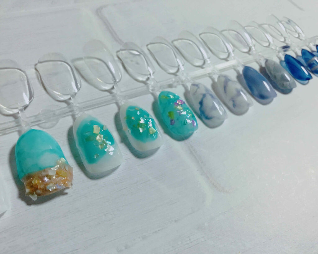 ウィークリージェル NE-52 Mermaid Sea/HOMEI/ジェルネイルを使ったクチコミ（2枚目）