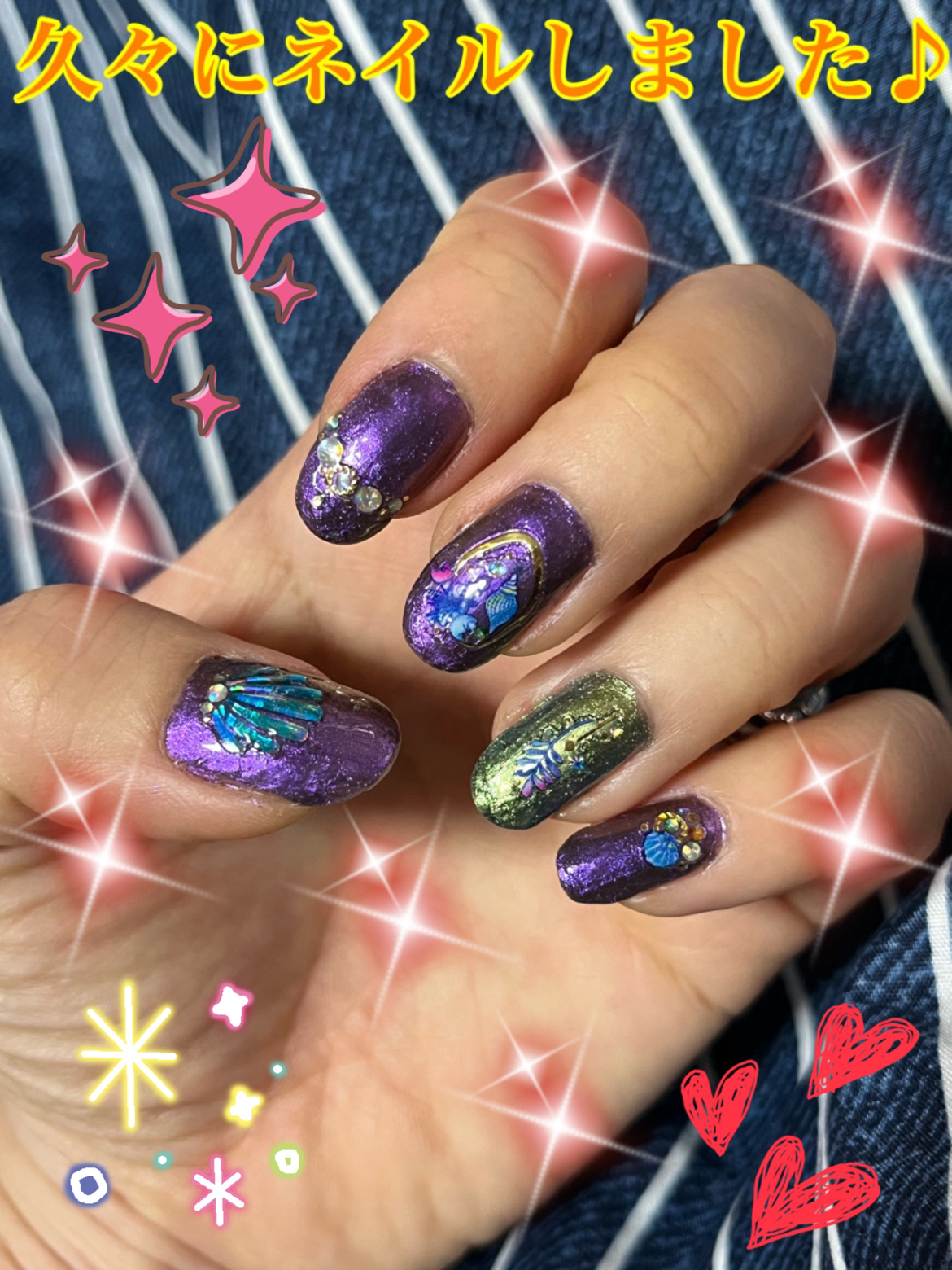 ネイルホリック リミテッドカラー Jungle Night PU123/ネイルホリック/マニキュアを使ったクチコミ（1枚目）