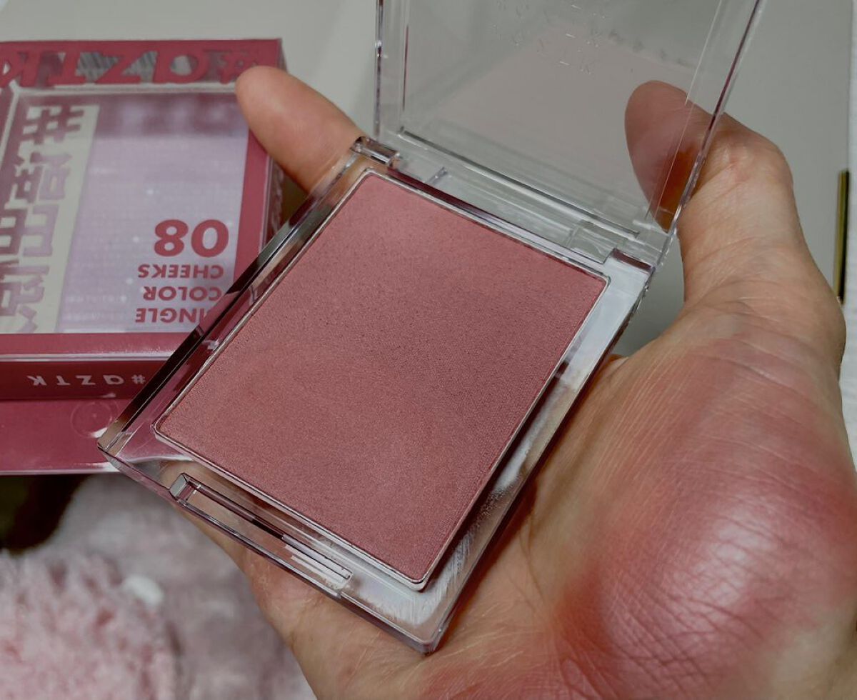 シングルカラーチーク/aZTK/パウダーチークを使ったクチコミ(2枚目)