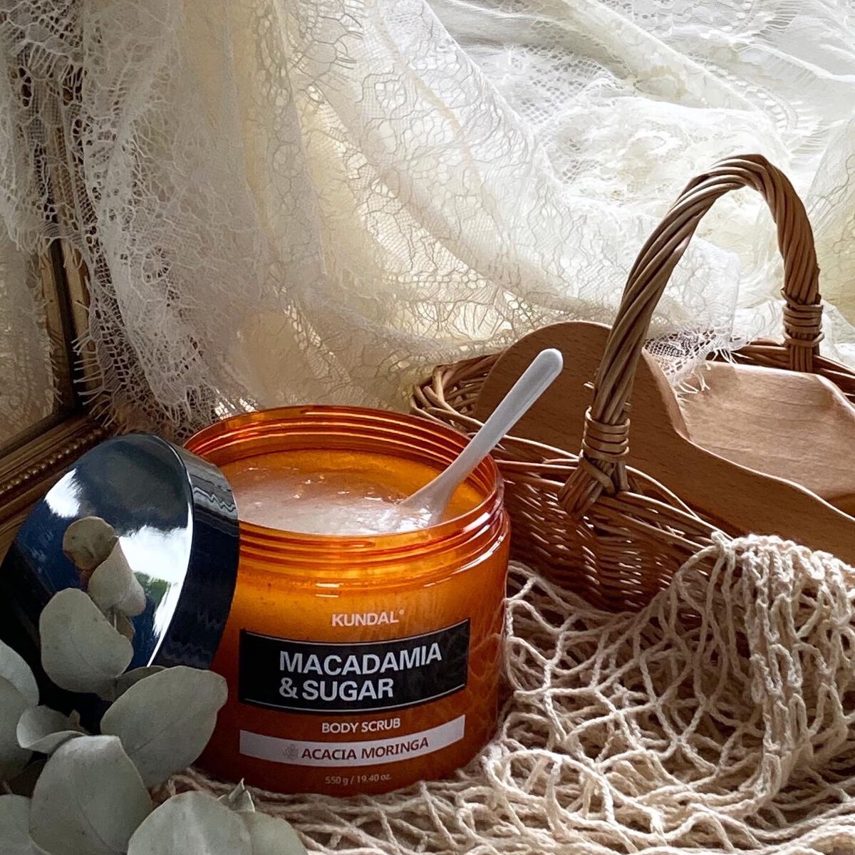 シュガーボディスクラブ　アカシアモリンガ/KUNDAL/ボディスクラブを使ったクチコミ（1枚目）