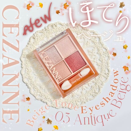 ベージュトーンアイシャドウ/CEZANNE/アイシャドウパレットを使ったクチコミ(1枚目)