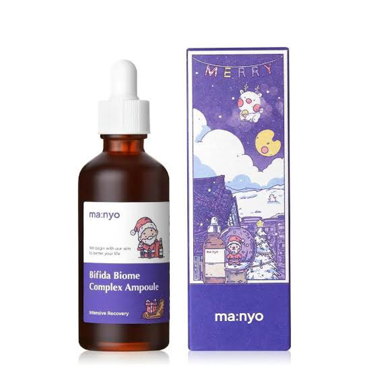 ビフィダバイオームコンプレックスセラム クリスマス限定パッケージ大容量サイズ/manyo/美容液を使ったクチコミ（1枚目）