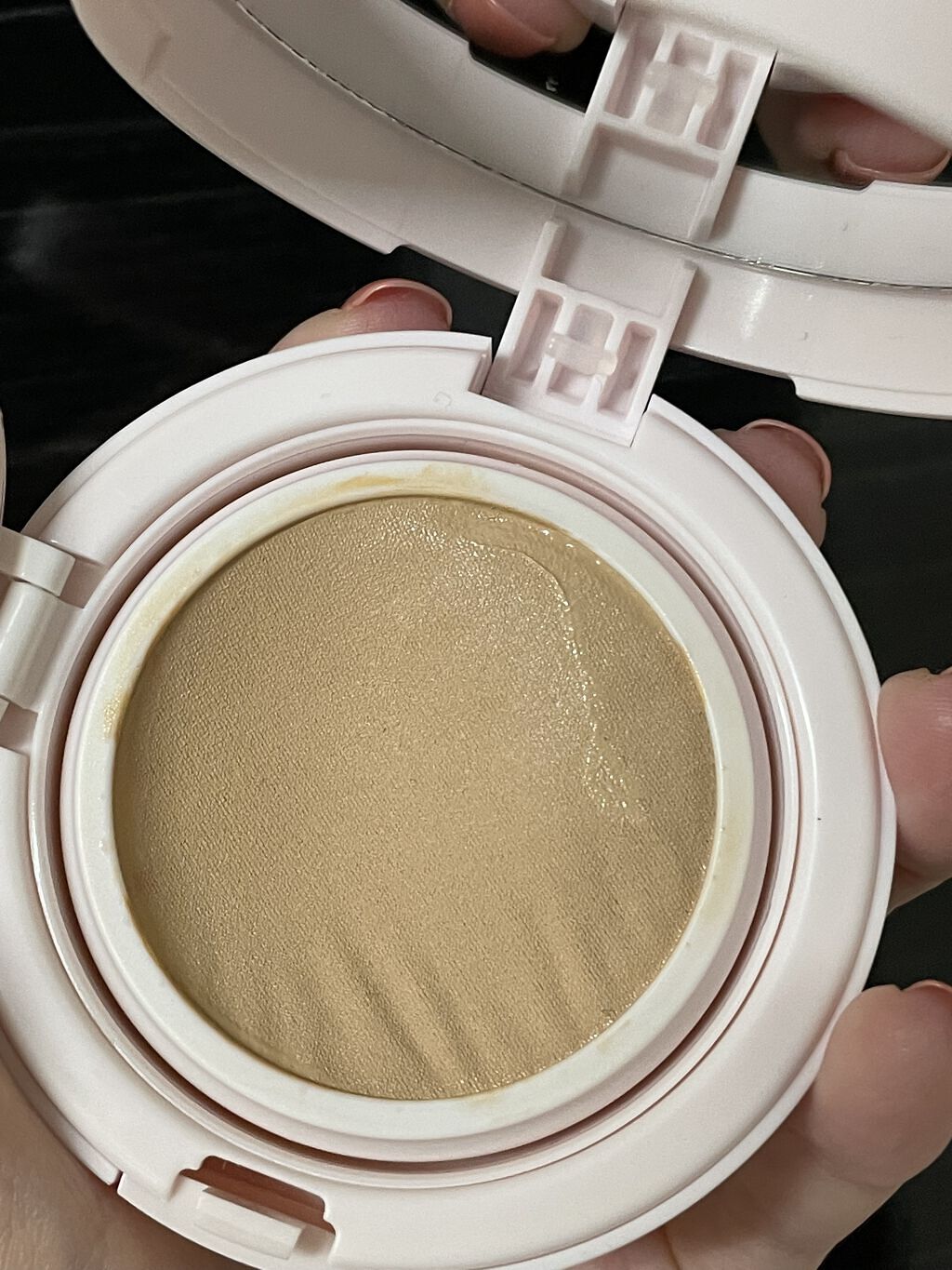 アクアリースキンウェア 02 ナチュラルベージュ/ESPRIQUE/クッションファンデーションを使ったクチコミ（3枚目）