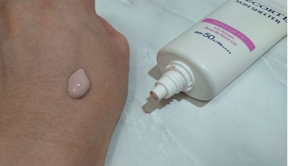 サンシェルター トーンアップCC/DECORTÉ/CCクリームを使ったクチコミ（2枚目）