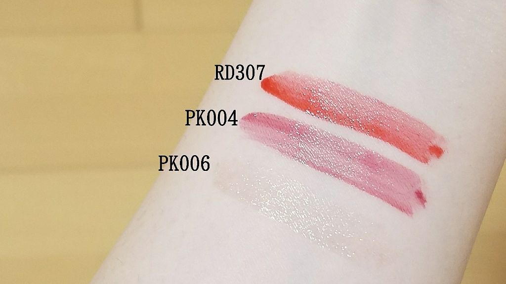 ディアダーリン ウォータージェルティント （アイスティント）/ETUDE/口紅を使ったクチコミ（2枚目）