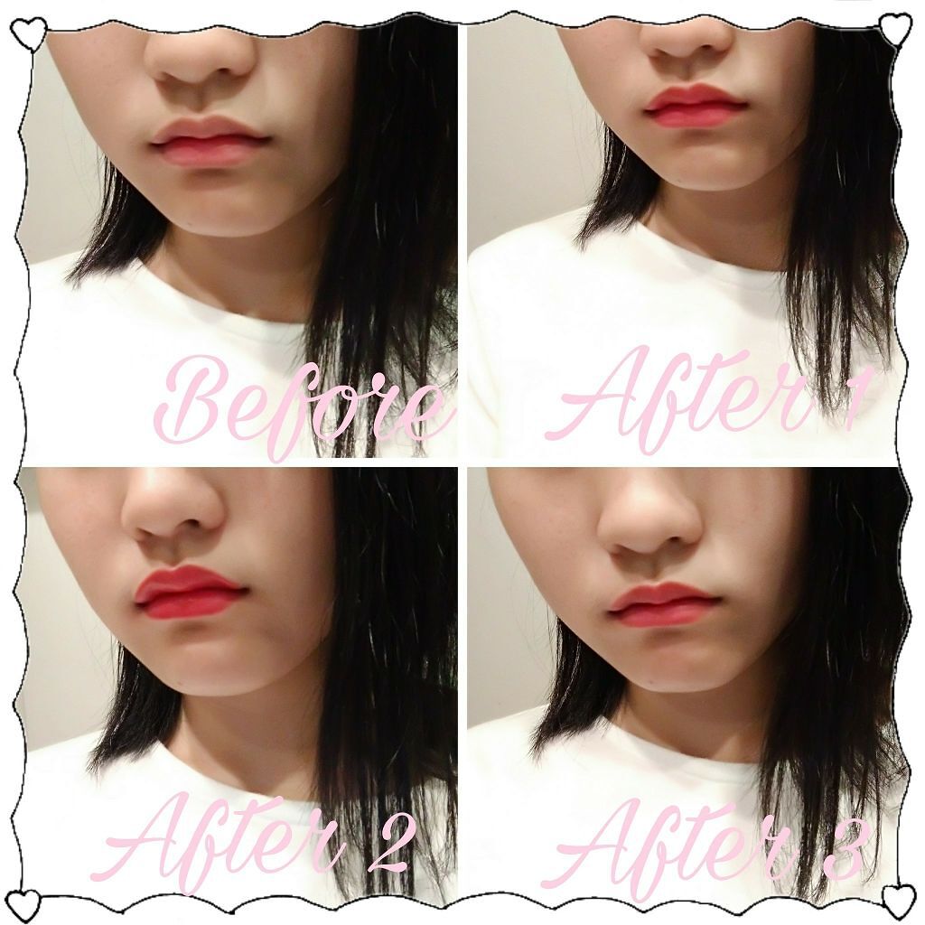 リップティントマット 02 レッド/キャンメイク/リップグロスを使ったクチコミ（2枚目）