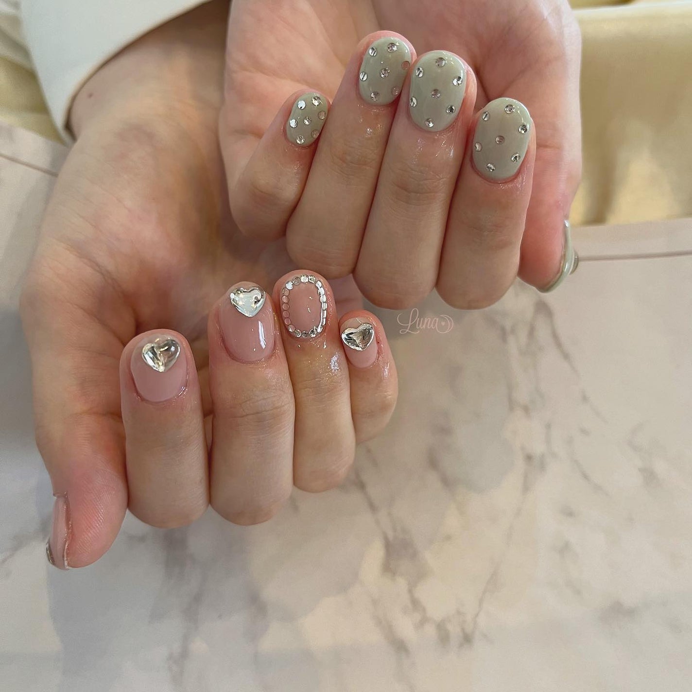 Iuna. Mizuki on LIPS 「.スペシャルプラン🩰🍈#nail#nailstagram#ge..」(3枚目)