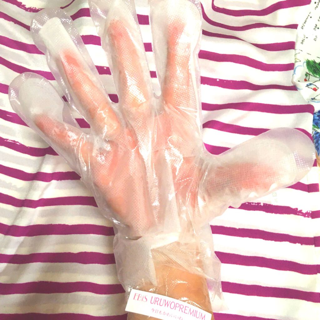 ウルオイートプレミアム モイスチャーハンドマスクP/EBiS化粧品/ハンドクリームを使ったクチコミ（2枚目）