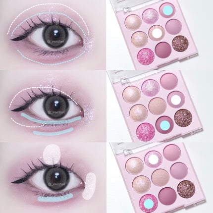 シャドウパレット/dasique/アイシャドウパレットを使ったクチコミ(3枚目)