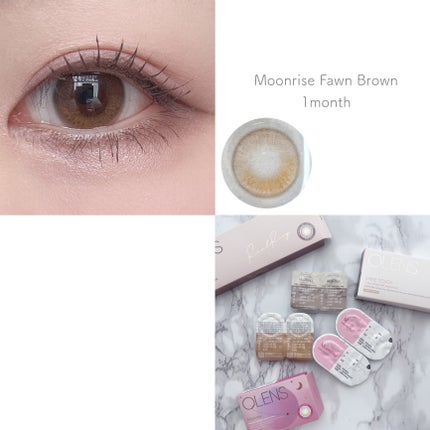 Moonrise 1Month/OLENS/1ヶ月(1MONTH)カラコンを使ったクチコミ(3枚目)