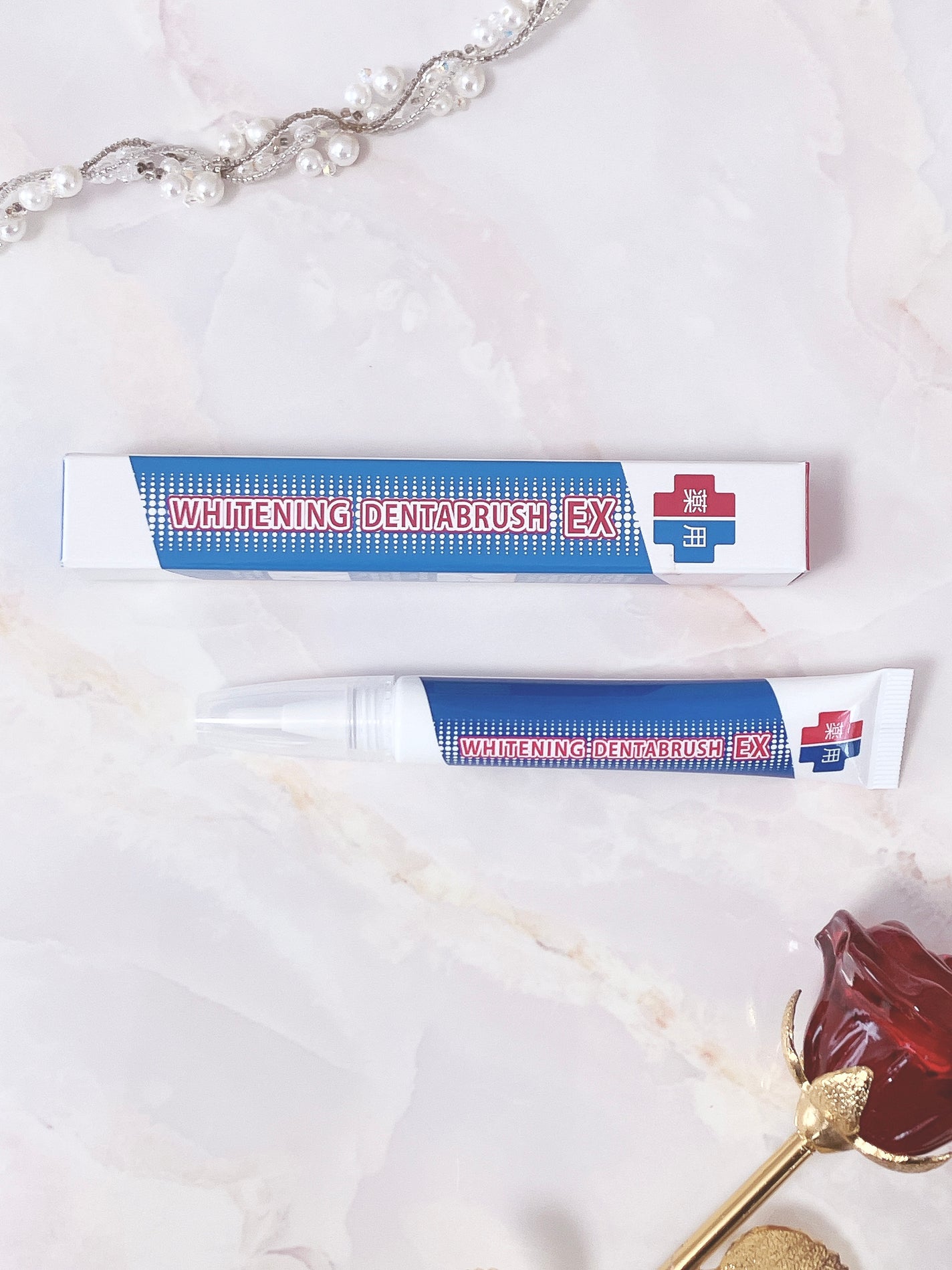 薬用ホワイトニング デンタブラッシュ EX/シーヴァ/その他オーラルケアを使ったクチコミ(1枚目)