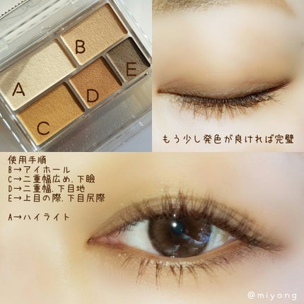 パーフェクトマルチアイズ/キャンメイク/アイシャドウパレットを使ったクチコミ(4枚目)