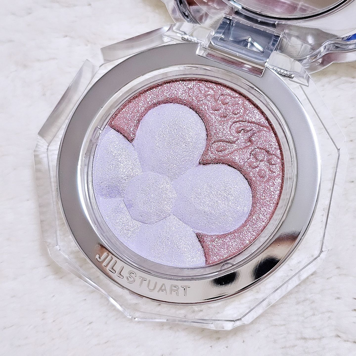 ジルスチュアート クリスタルブルーム ペタルクチュールアイズ デュオ/JILL STUART/アイシャドウパレットを使ったクチコミ（2枚目）