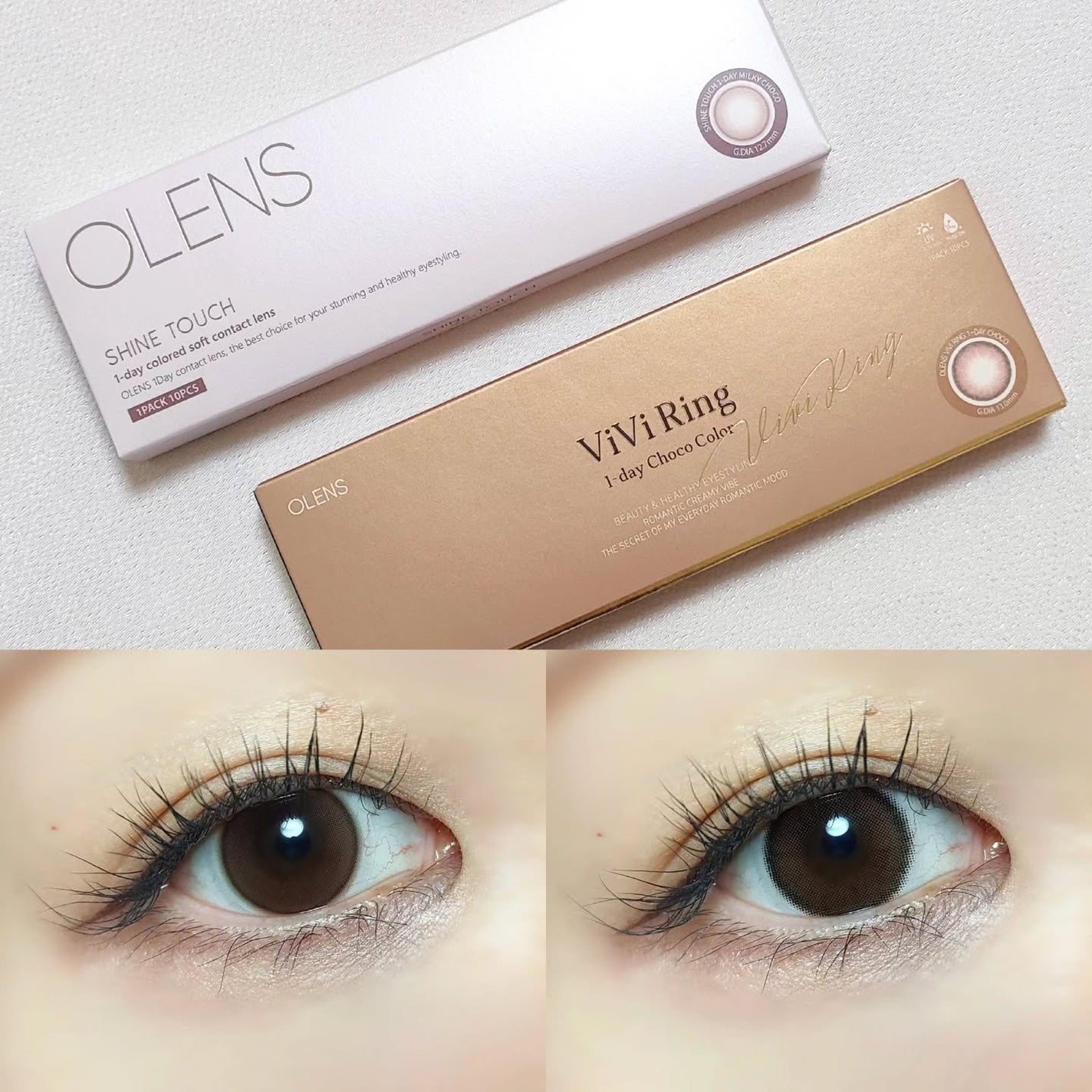 ViVi Ring 1day/OLENS/ワンデー(1DAY)カラコンを使ったクチコミ(1枚目)