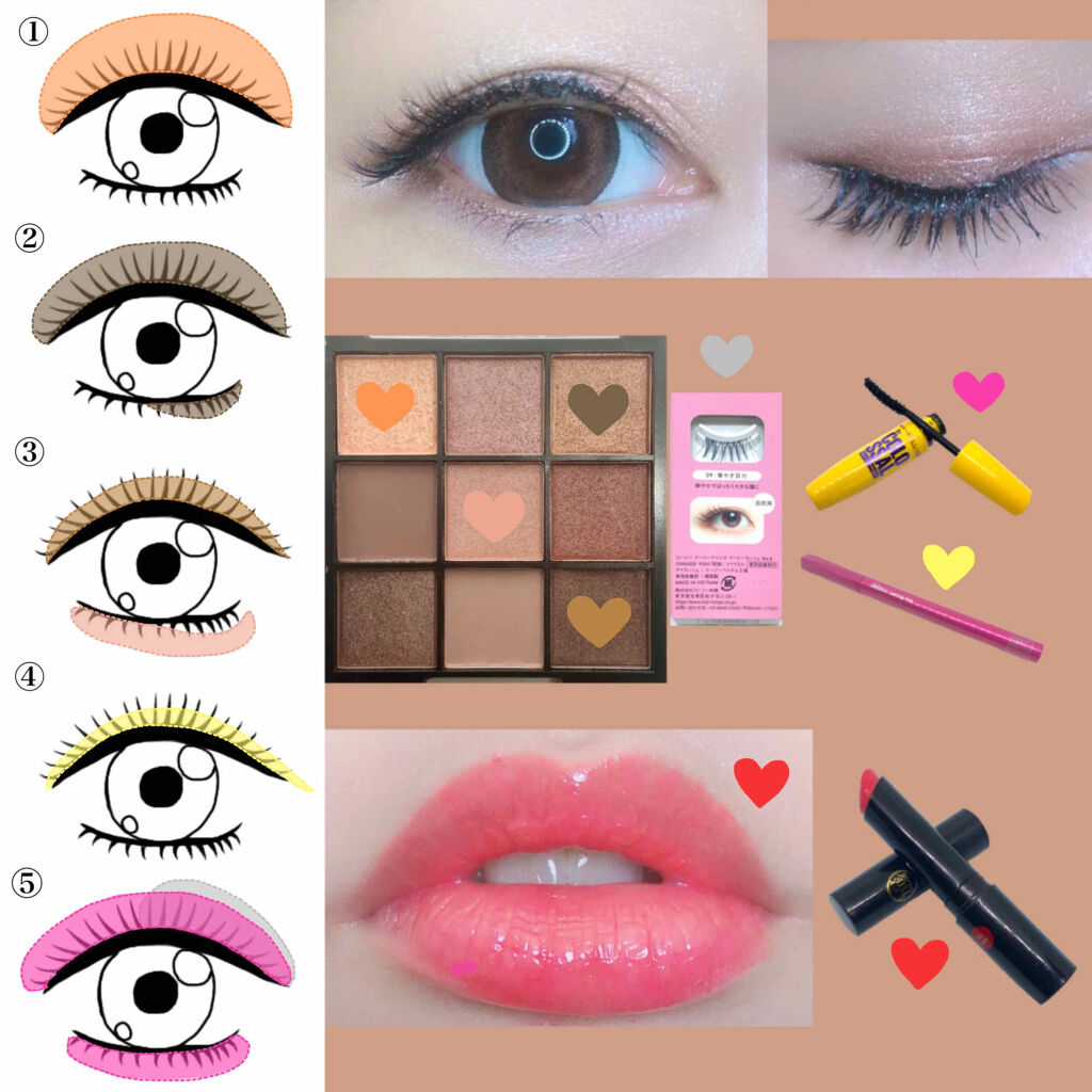 UR GLAM　BLOOMING EYE COLOR PALETTE/U R GLAM/アイシャドウパレットを使ったクチコミ（2枚目）