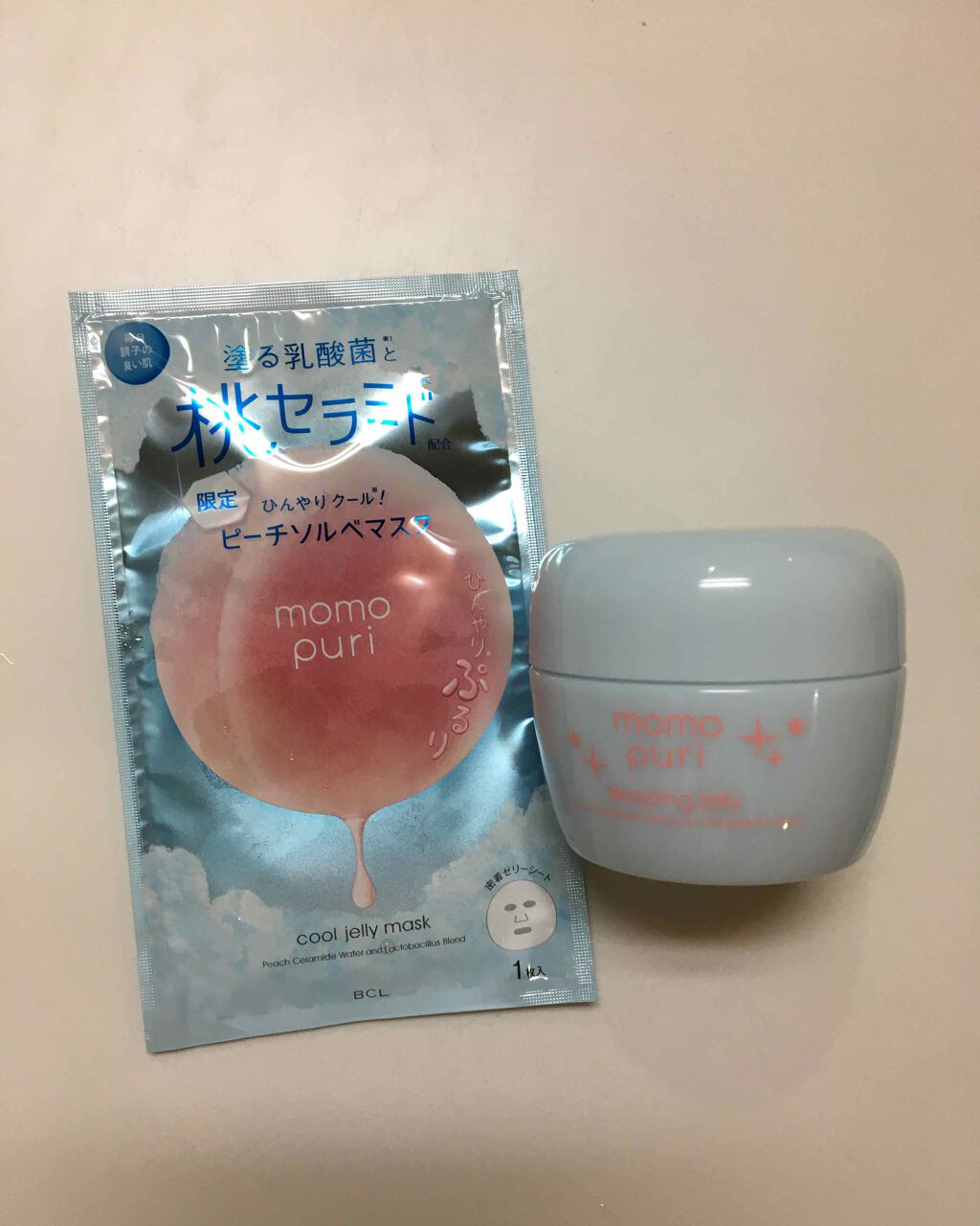 潤いスリーピングジェリー クール/ももぷり/フェイスクリームを使ったクチコミ（1枚目）