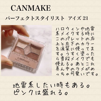 【旧品】パーフェクトスタイリストアイズ/キャンメイク/アイシャドウパレットを使ったクチコミ(3枚目)