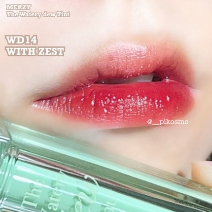 ザ ウォータリーデューティント/MERZY/リップティントを使ったクチコミ(5枚目)