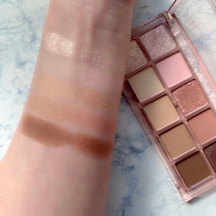 シーズナルブレンディングアイシャドウパレット/Peach C/アイシャドウパレットを使ったクチコミ(4枚目)