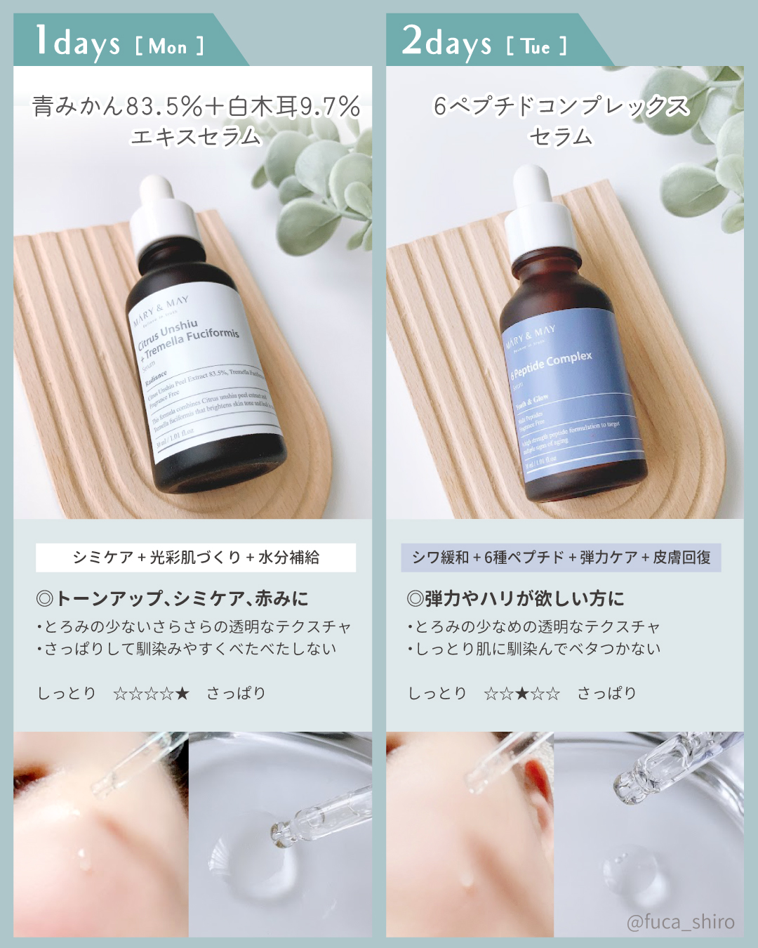 ドクダミ＋ティーツリーエキスセラム/MARY&MAY/美容液を使ったクチコミ（2枚目）