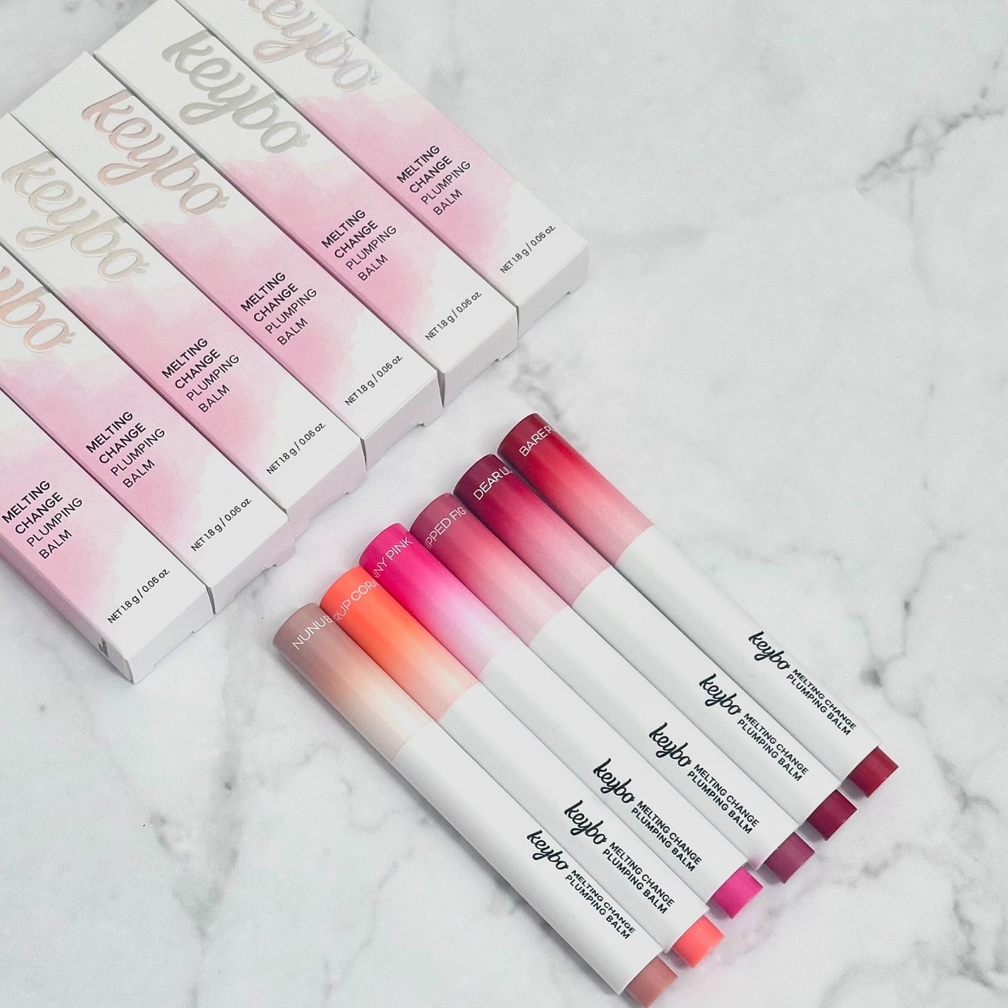 MELTING CHANGE PLUMPING BALM/keybo/口紅を使ったクチコミ(9枚目)