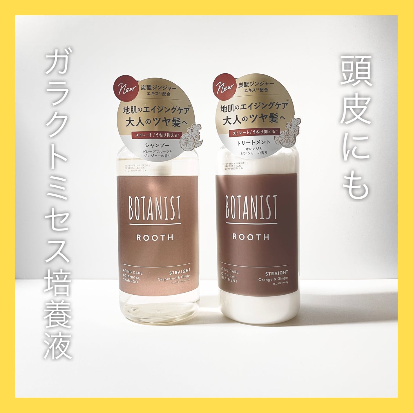 ルース エイジングケア ボタニカル シャンプー/トリートメント ストレート/BOTANIST/市販シャンプーを使ったクチコミ(1枚目)