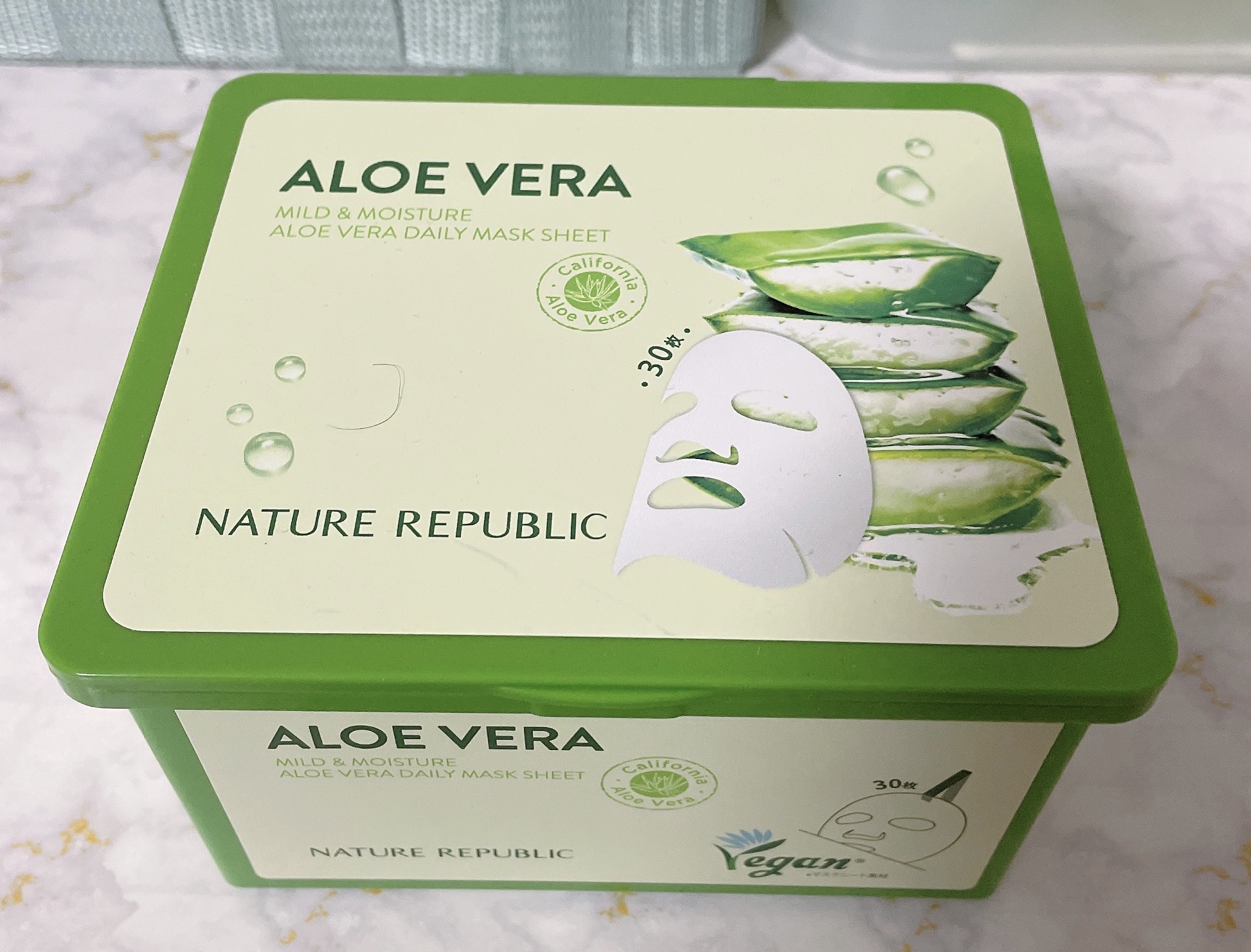 マイルド＆モイスチャーアロエデイリーシートマスク マイルド＆モイスチャー アロエデイリーシートマスク/ネイチャーリパブリック/シートマスク・パックを使ったクチコミ（1枚目）