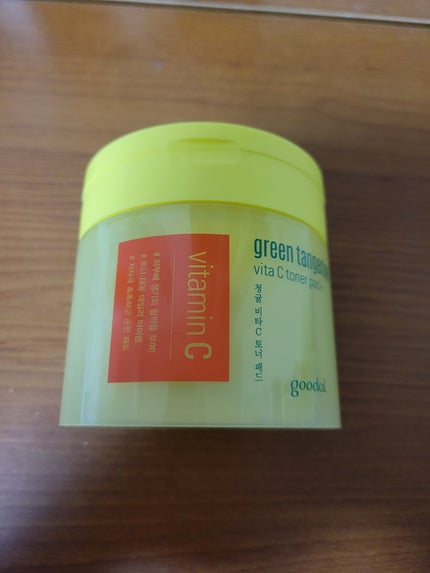 グリーンタンジェリン ビタCダークスポットケアパッド/goodal/トナーパッドを使ったクチコミ(1枚目)