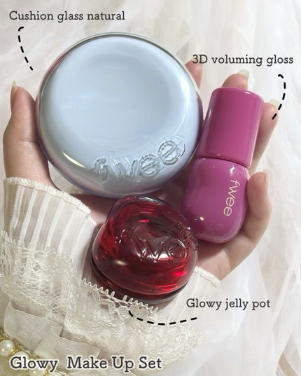 リップアンドチーク ブラーリープリンポット/fwee/口紅を使ったクチコミ(5枚目)