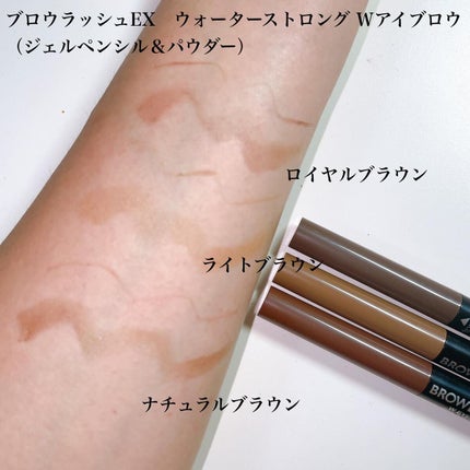 ブロウラッシュEX ウォーターストロング Wアイブロウ (ジェルペンシル&パウダー)/ブロウラッシュ/パウダーアイブロウを使ったクチコミ(3枚目)