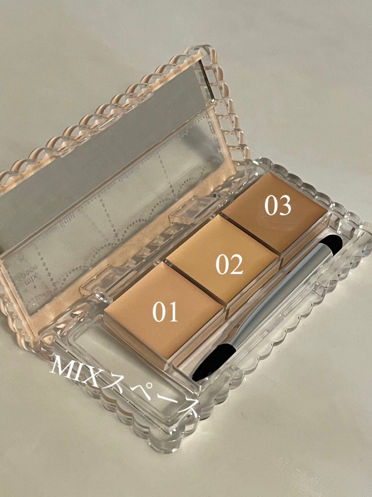 カラーミキシングコンシーラー/キャンメイク/パレットコンシーラーを使ったクチコミ(2枚目)