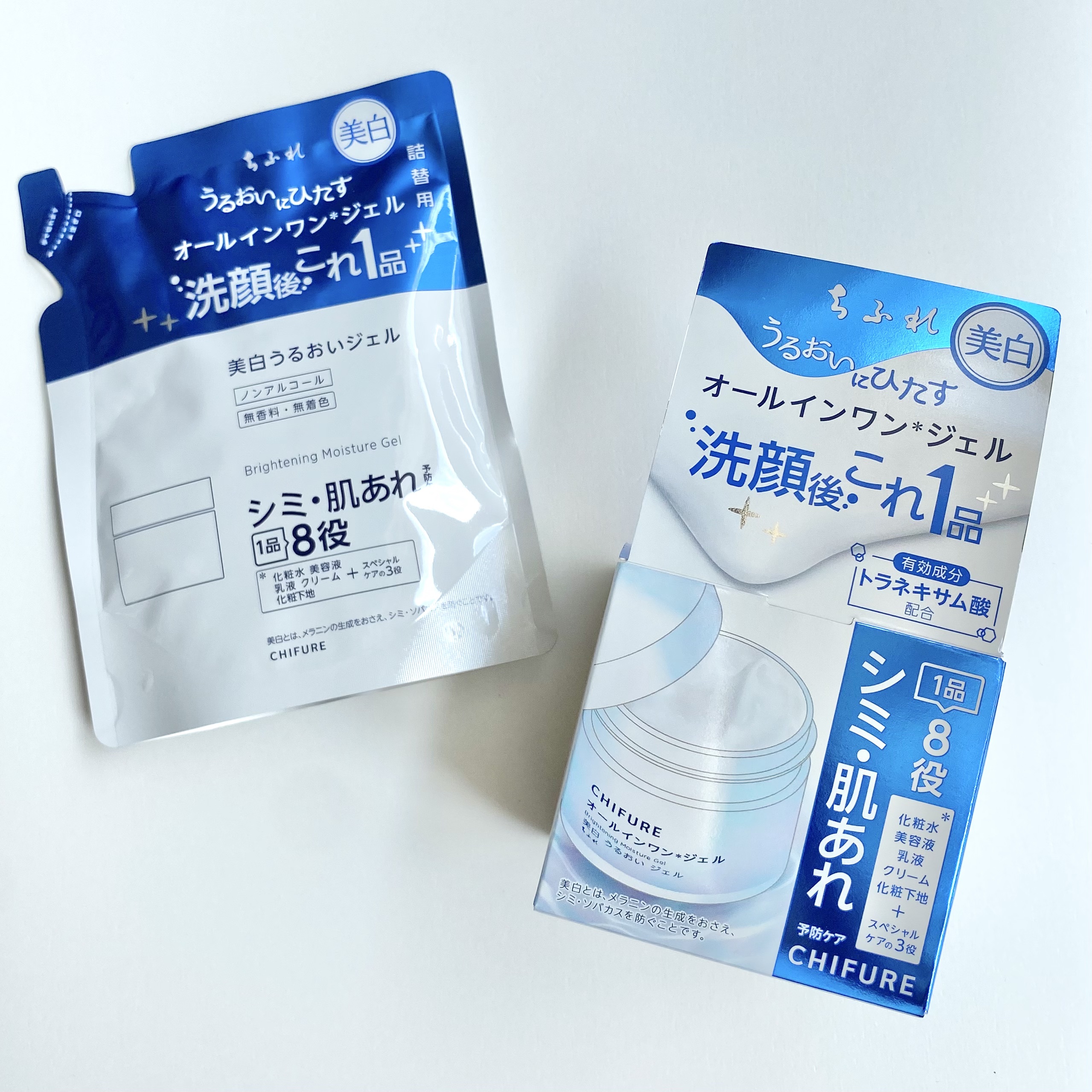 美白 うるおい ジェル 詰替用 103g/ちふれ/オールインワン化粧品を使ったクチコミ（2枚目）