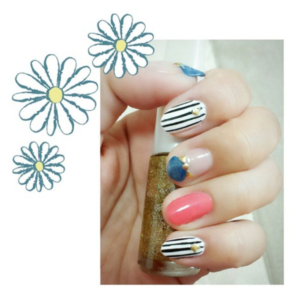 ウィンマックス ラブエンゼルネイルカラー ネイビーブルー/DAISO/マニキュアを使ったクチコミ（1枚目）