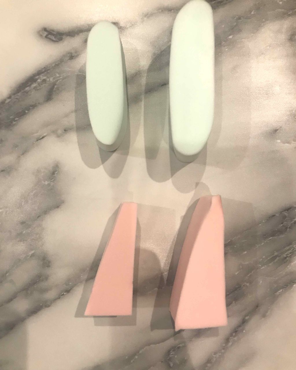 メイクアップアップスポンジ バリューパック、アソート 25個/DAISO/パフ・スポンジを使ったクチコミ（2枚目）