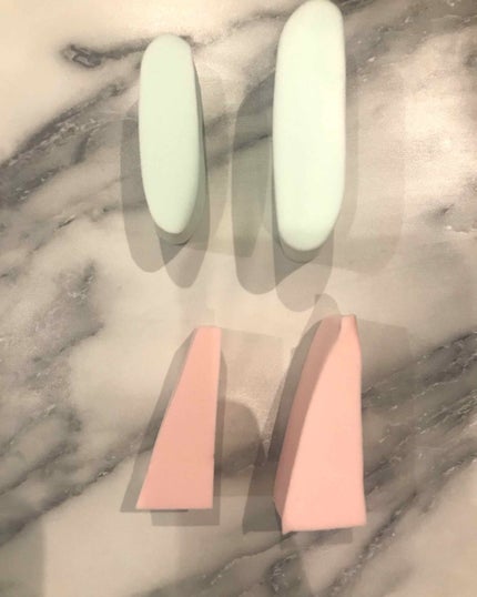 メイクアップアップスポンジ バリューパック、アソート 25個/DAISO/パフ・スポンジを使ったクチコミ(2枚目)