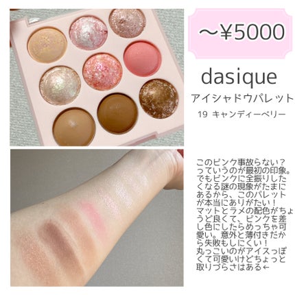 シャドウパレット/dasique/アイシャドウパレットを使ったクチコミ(6枚目)