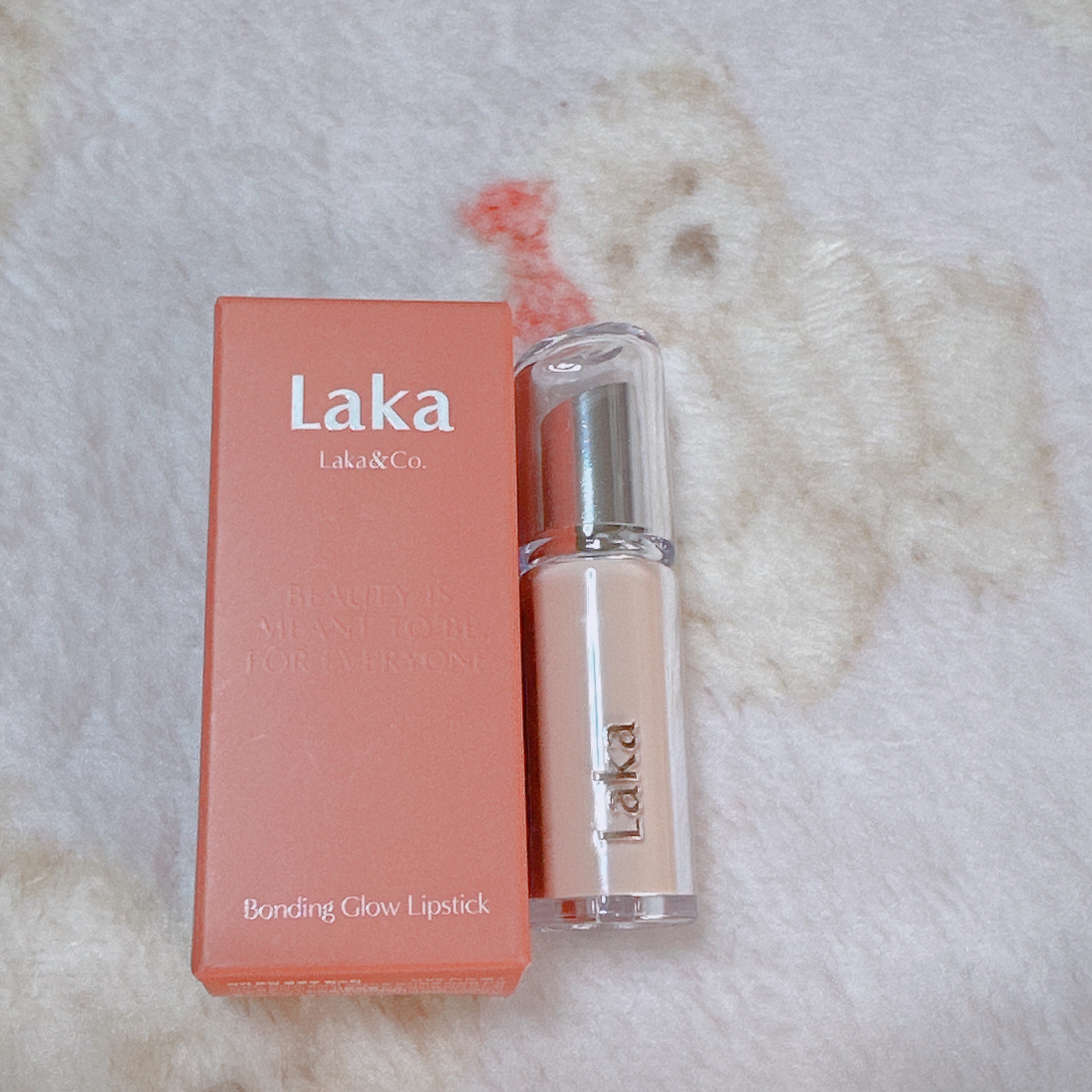 ボンディンググロウリップスティック 203 マーク/Laka/口紅を使ったクチコミ（1枚目）
