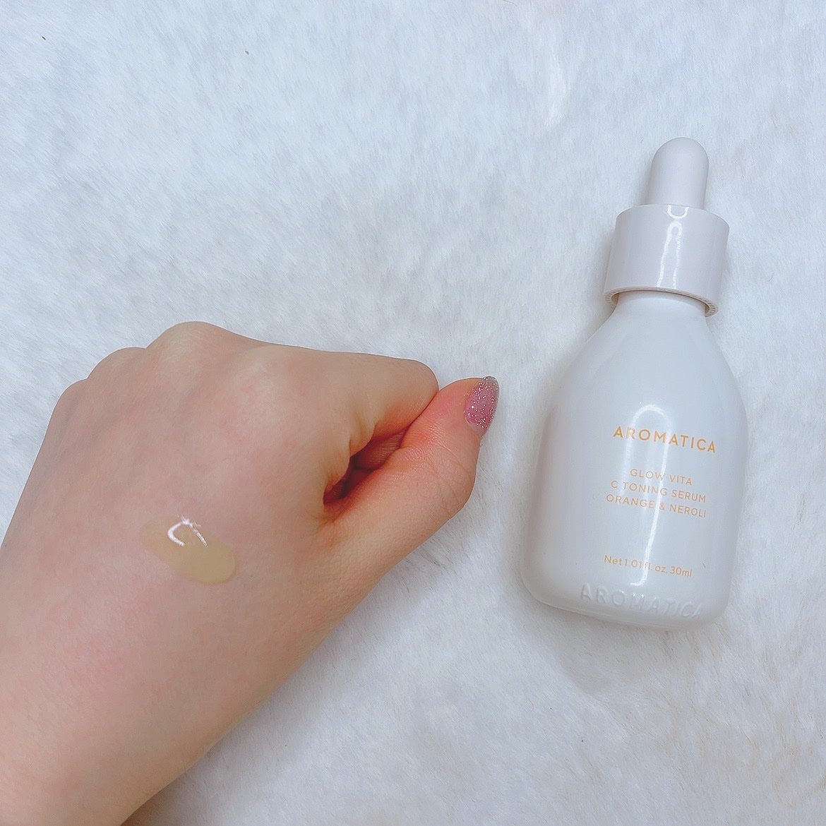 グロービタCトーニングセラム/AROMATICA/美容液を使ったクチコミ(2枚目)