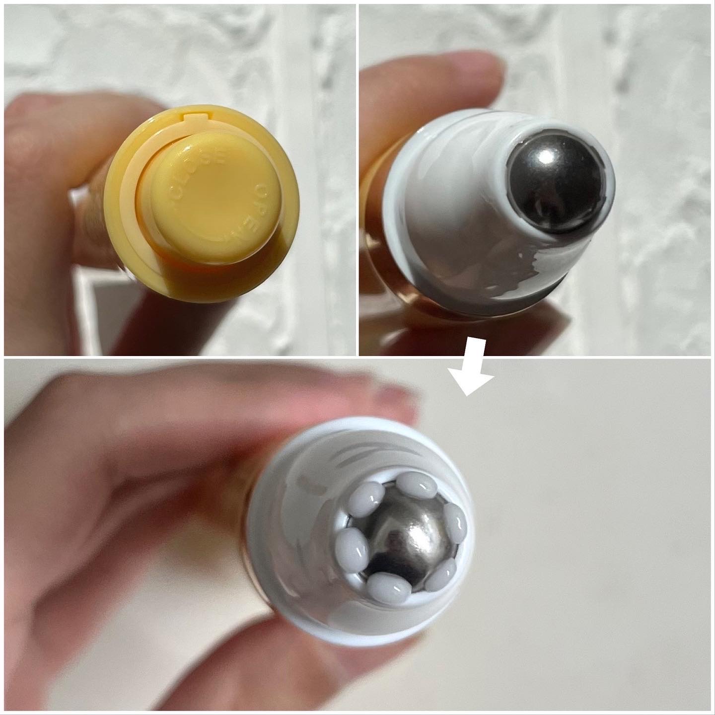 V9ビタミンアンプルロールオンアイクリームクリア/JMsolution/アイケア・アイクリームを使ったクチコミ（2枚目）