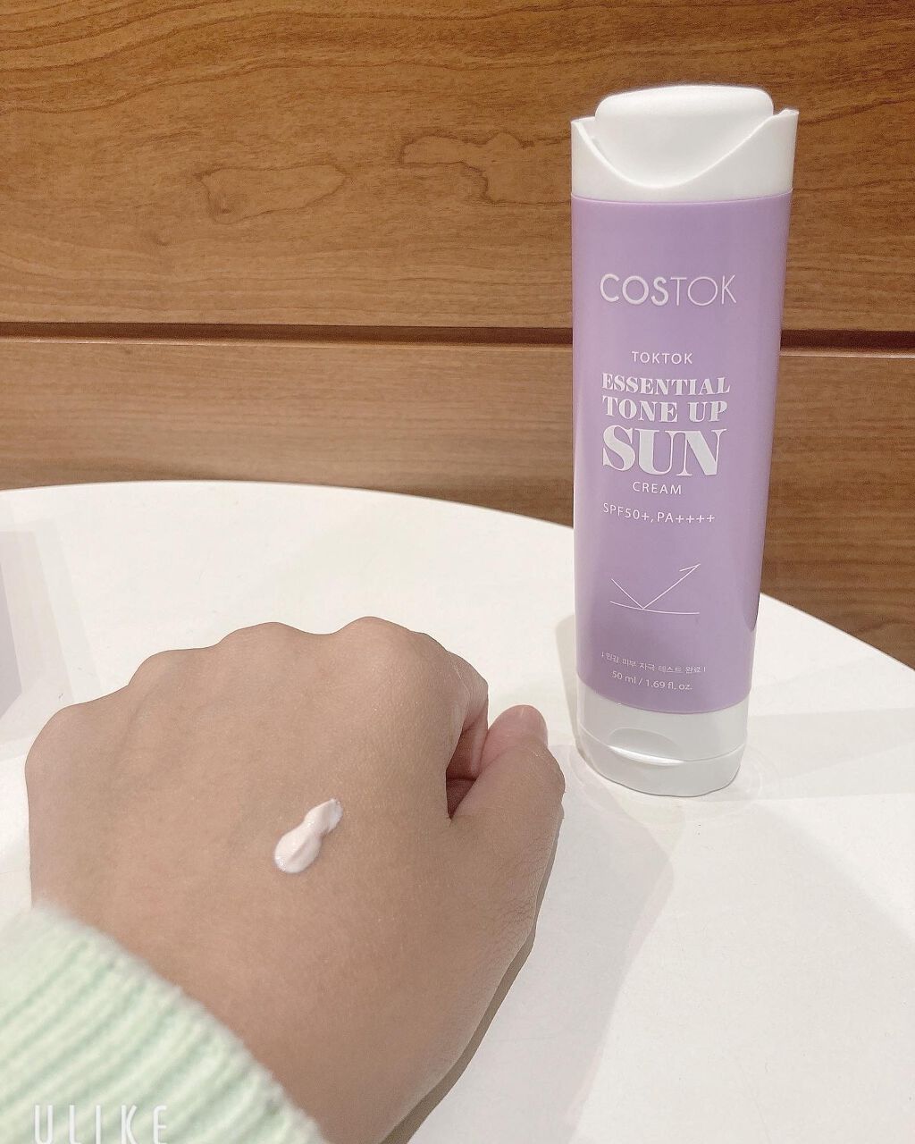 トーンアップUVカットクリーム/COSTOK/日焼け止め・UVケアを使ったクチコミ(2枚目)