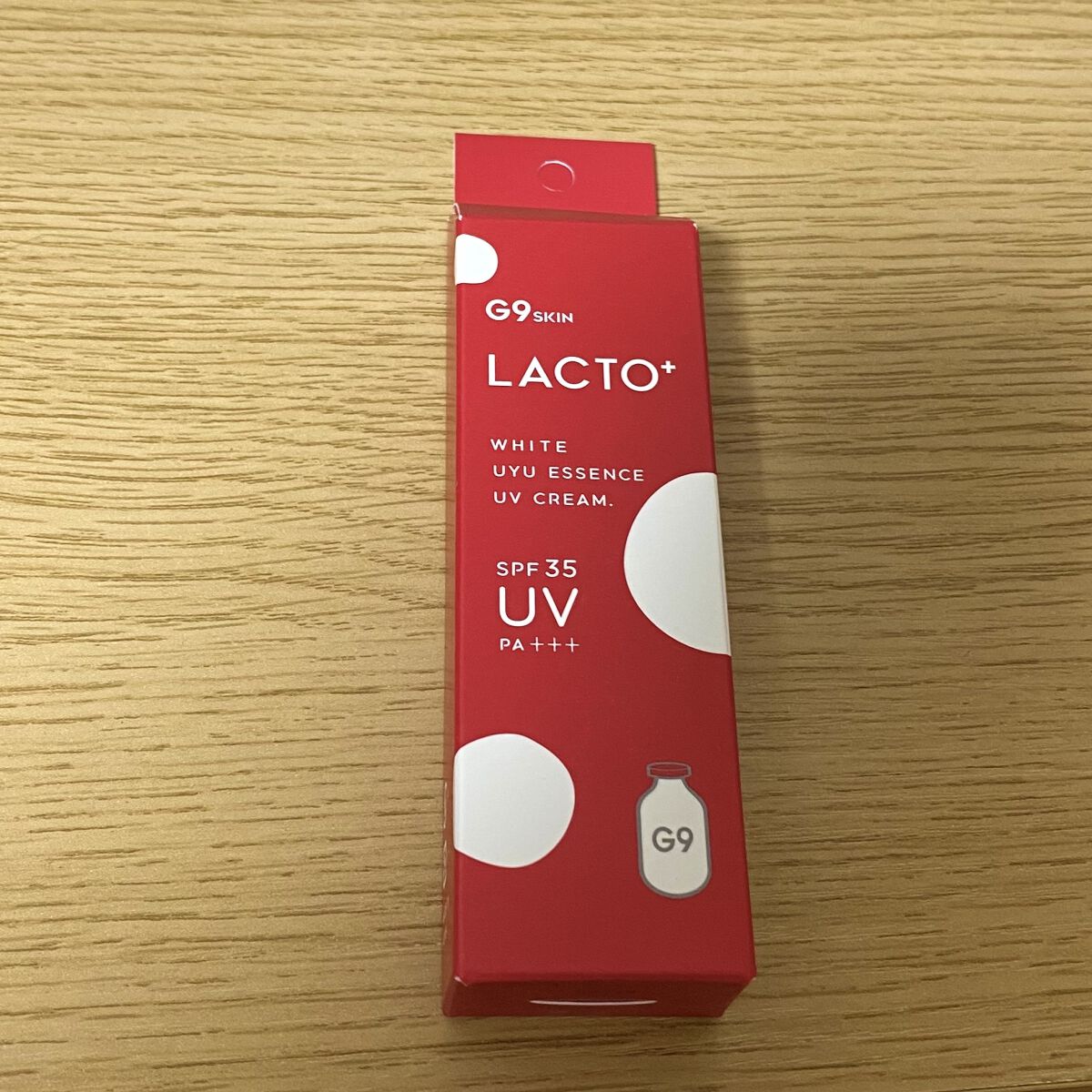 ウユエッセンス UVクリーム  LACTO+/G9SKIN/日焼け止めクリームを使ったクチコミ（1枚目）