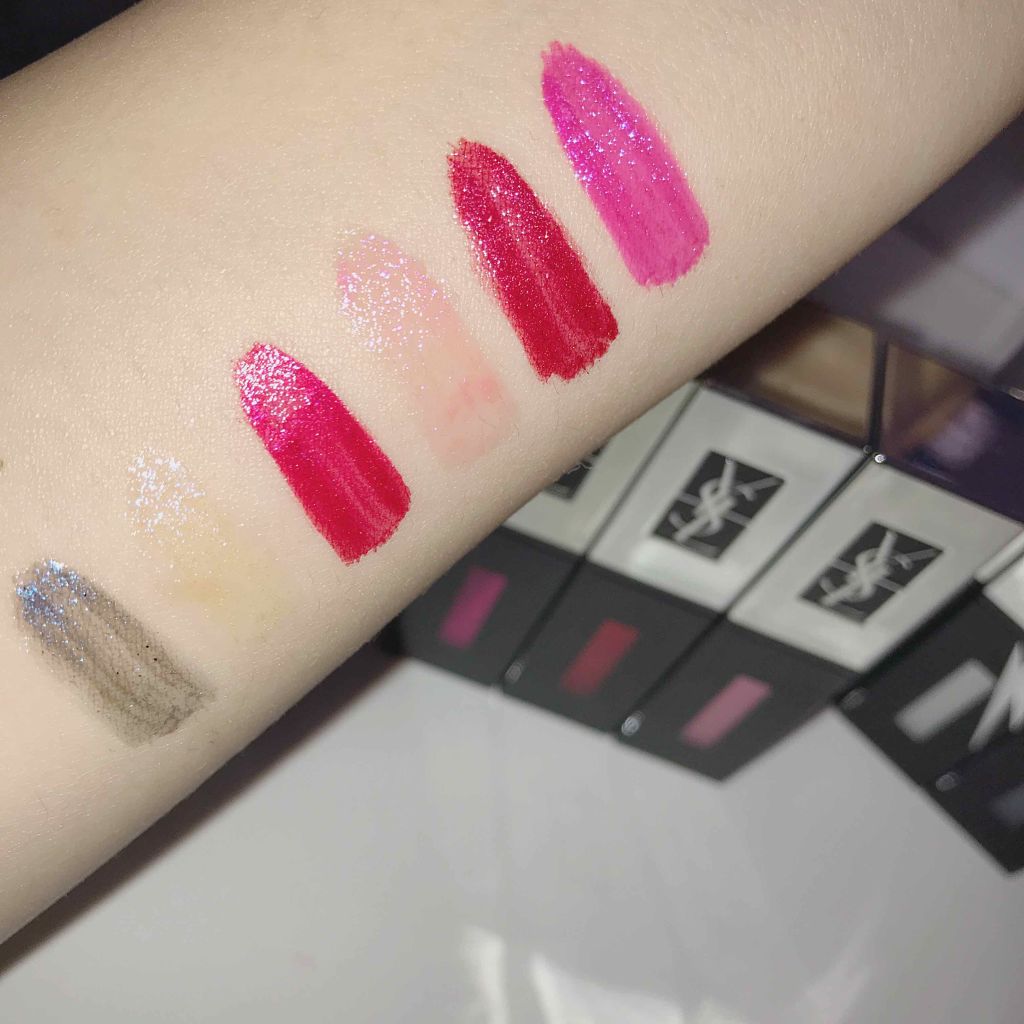 ルージュ ピュールクチュール ヴェルニ ザ ホログラフィックス/YVES SAINT LAURENT BEAUTE/口紅を使ったクチコミ（2枚目）