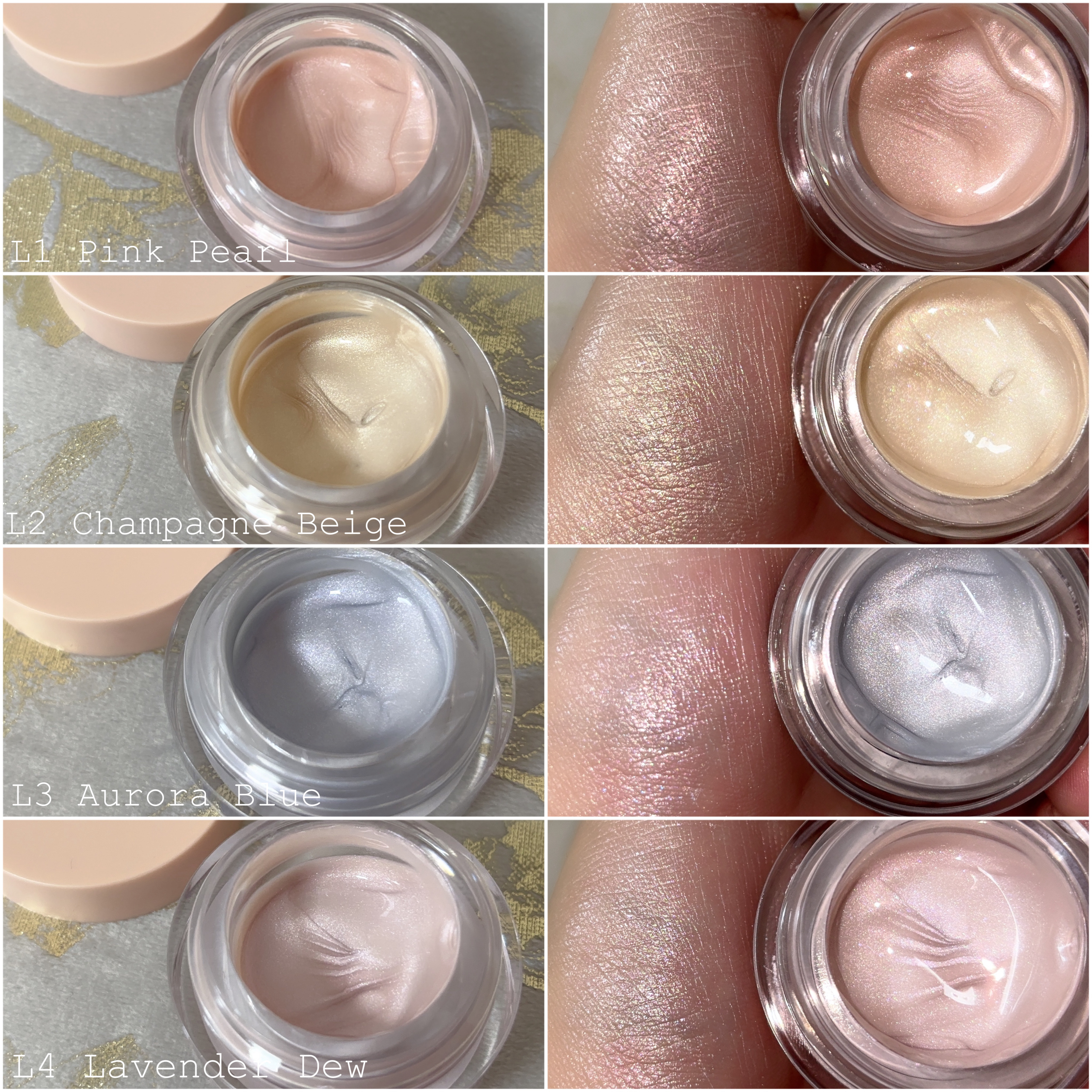 マルチグロウハイライター L3 オーロラブルー/Kirei&co./クリームハイライトを使ったクチコミ（3枚目）