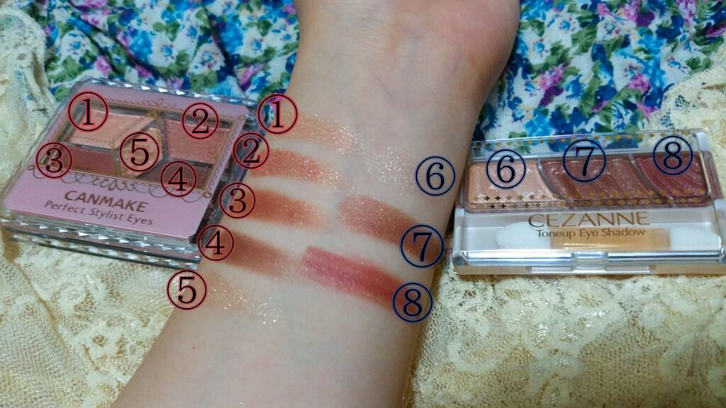 トーンアップアイシャドウ/CEZANNE/アイシャドウパレットを使ったクチコミ（2枚目）