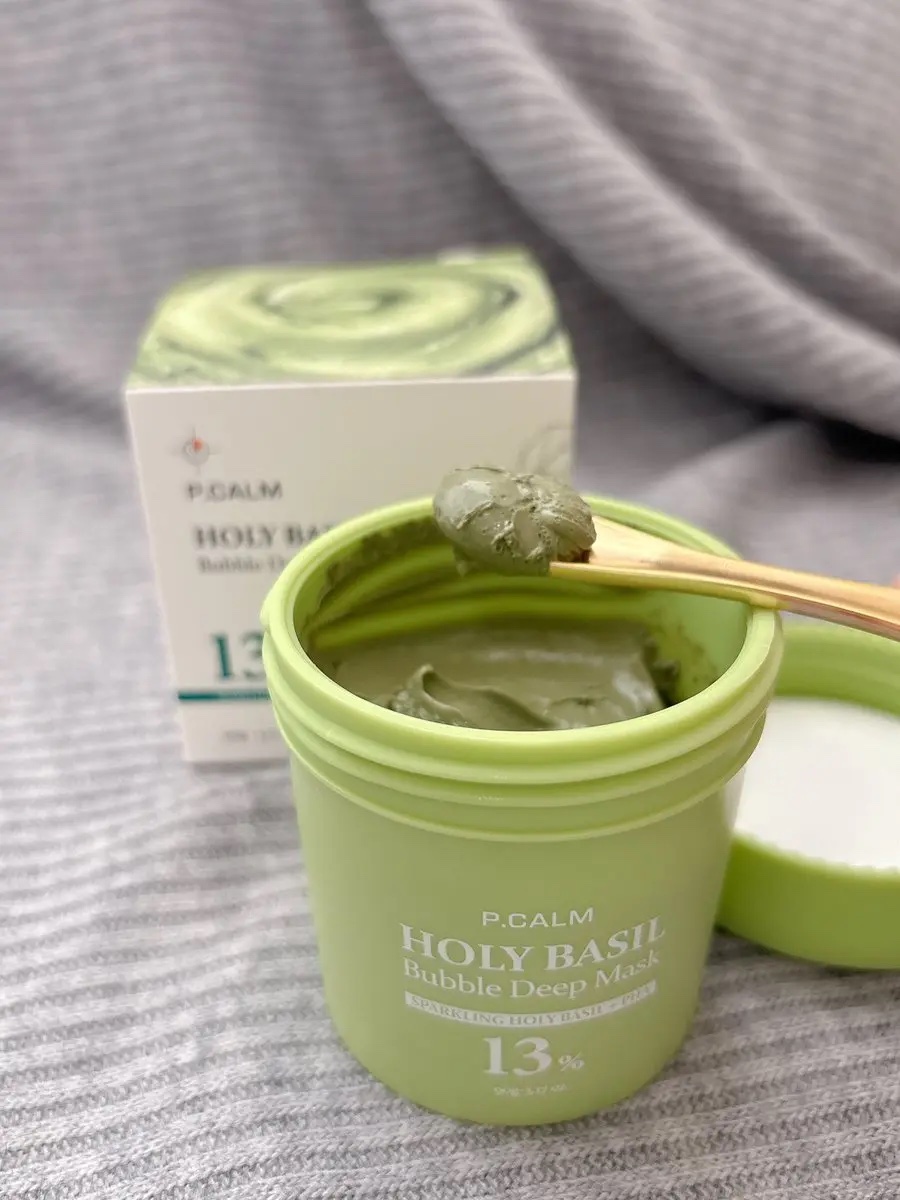 ホーリーバジル炭酸バブルパック/P.CALM/洗い流すパック・マスクを使ったクチコミ（2枚目）