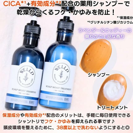 薬用スカルプケアシャンプー/トリートメント モイスト/WELLP/市販シャンプーを使ったクチコミ(2枚目)
