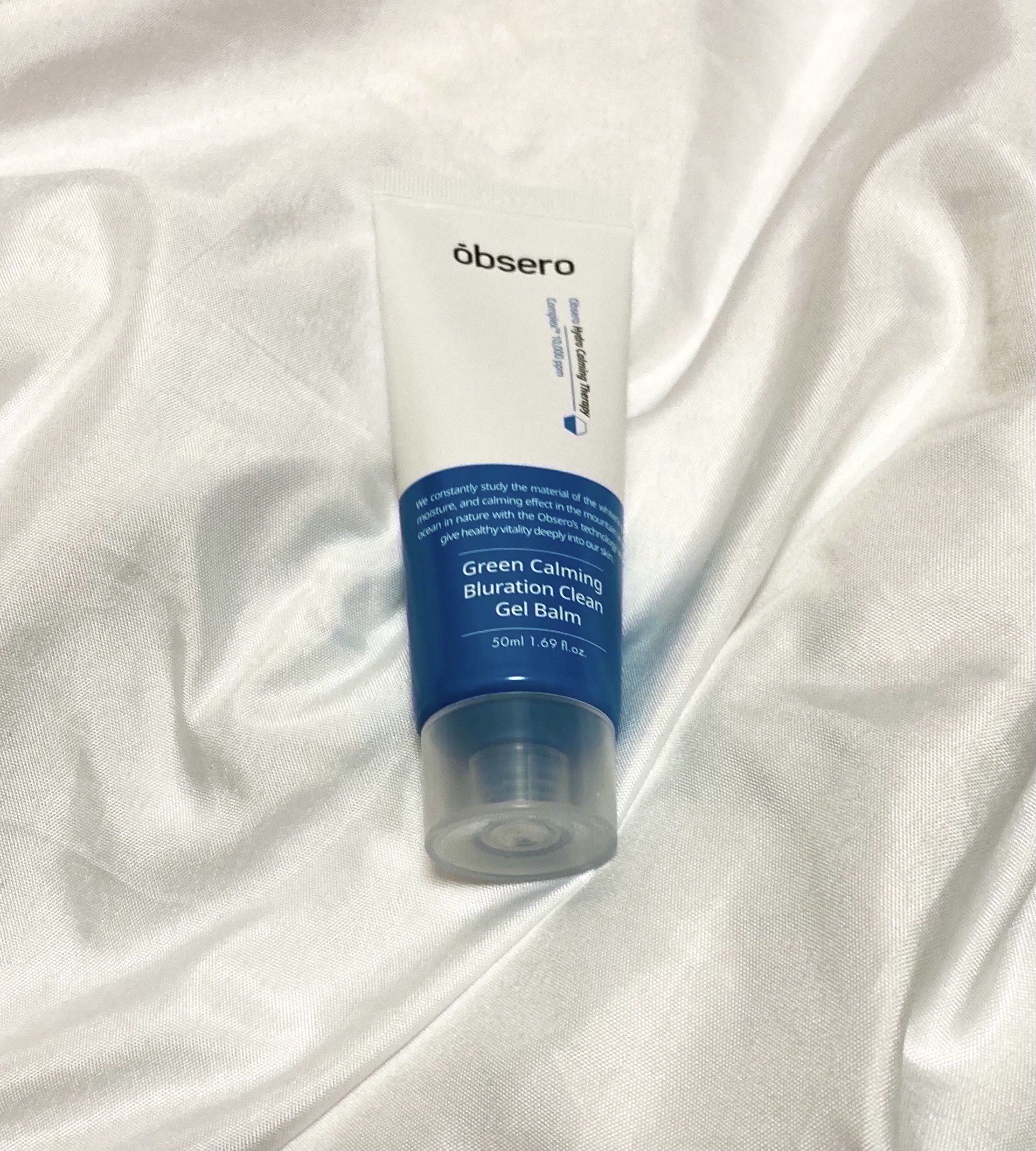 グリーンカーミングブルーレーションクリーンゲルバーム/obsero/フェイスクリームを使ったクチコミ（3枚目）